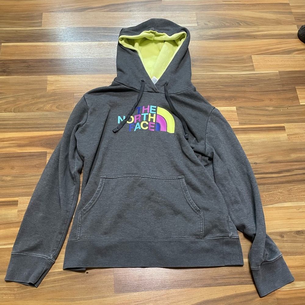 The North Face Gray and Yellow Women's Hoodie